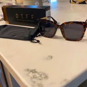 DIFF sunglasses. Never worn with box and case.